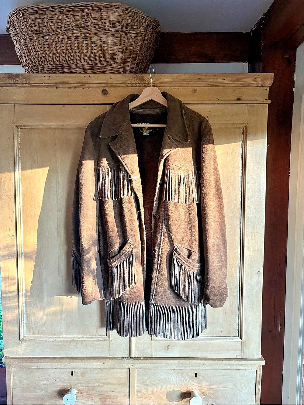 Vintage Fringe Leather Jacket